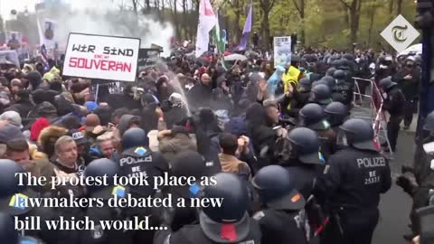 TYRANNY: German police fire water cannons at anti-lockdown protestors standing up for their rights