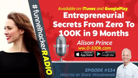 Alison Prince, Entrepreneurial Secrets From Zero To 100K in 9 Months