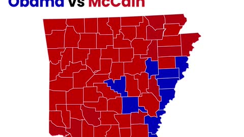 Arkansas's 20-Year County Level Presidential Election Shifts: Unpacking Trump's Impact in 20 Seconds