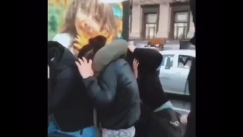 Man beats women with a dildo in Ukraine
