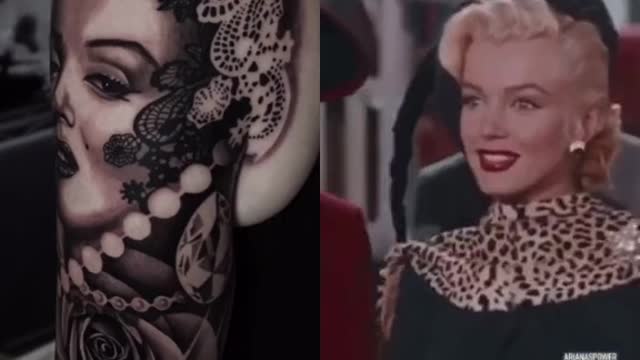 #duet with @arianaspower #greenscreen my attempt at a Marilyn Monroe tattoo 😅