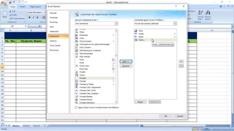 data entry in ms excel data entry