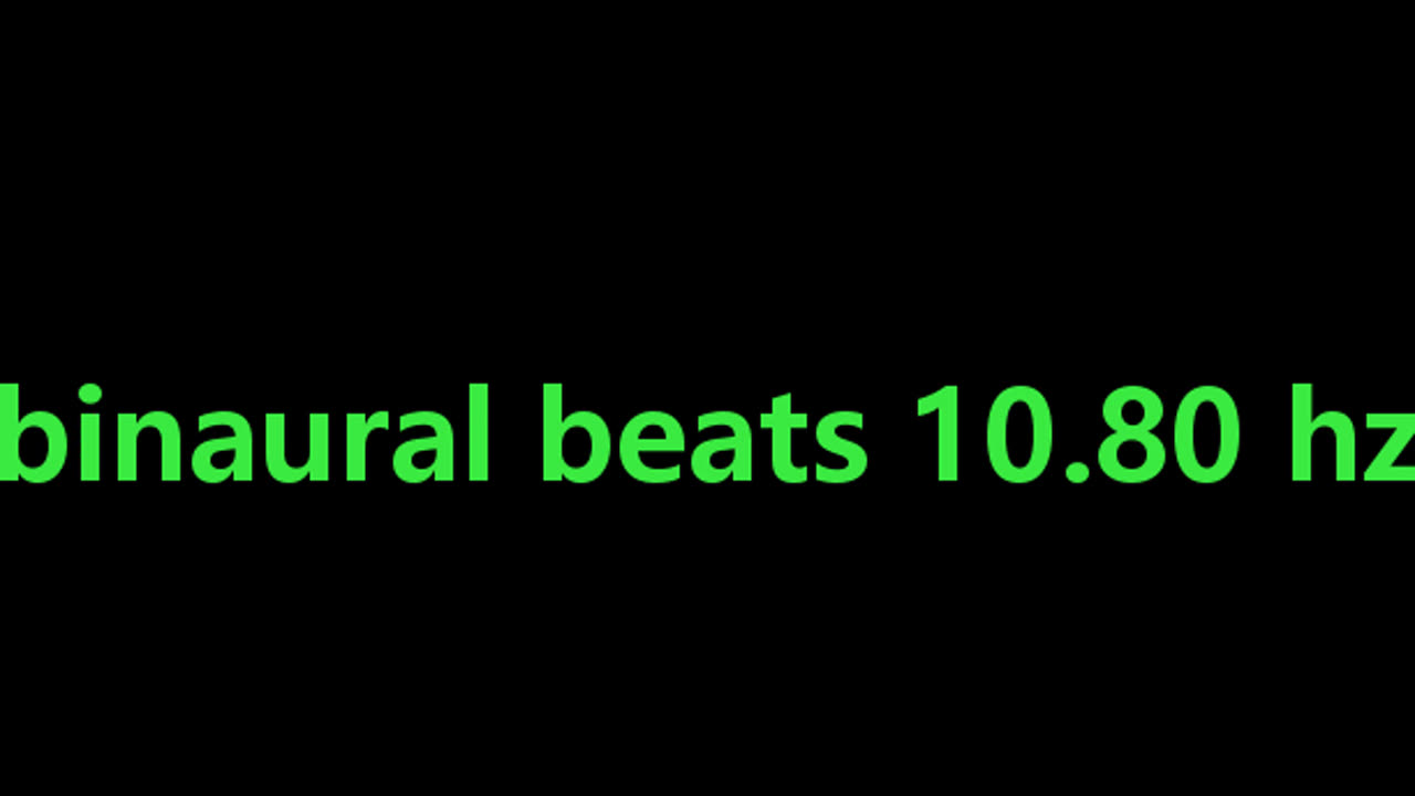 binaural beats 10.80 hz