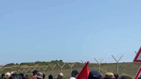 Manifestazione contro poligono di Teulada