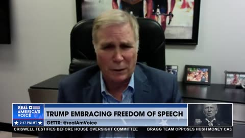 TRUMP EMBRACING FREE SPEECH