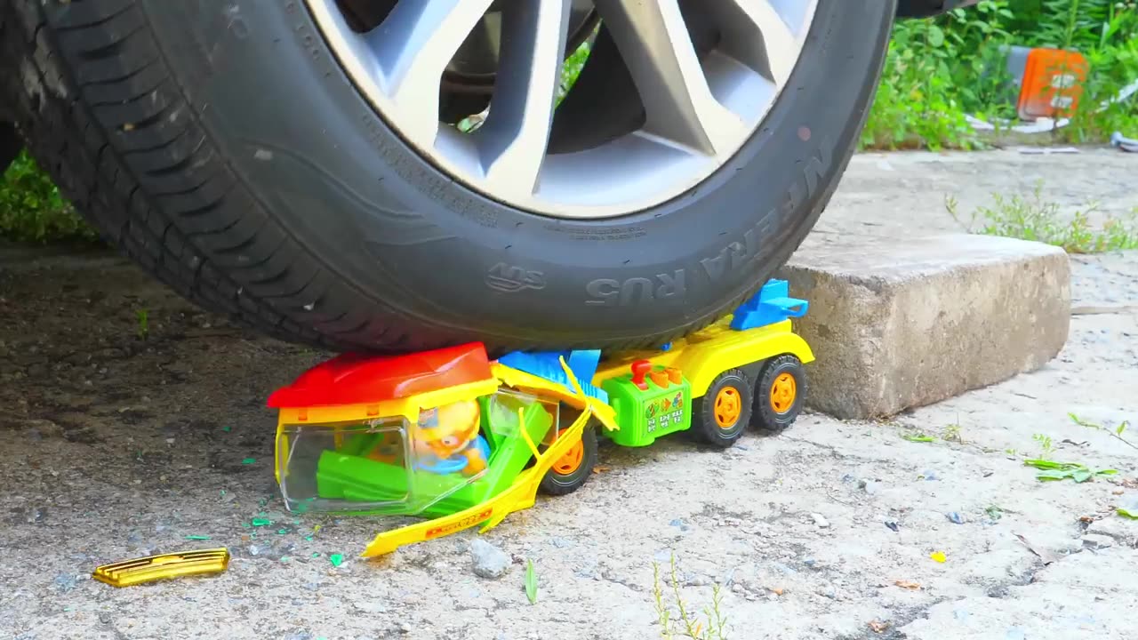 Crushing Crunchy & Soft Things by Car EXPERIMENT in CAR