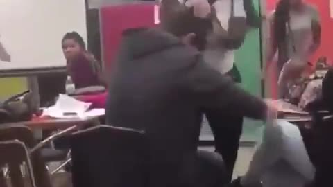 Crazed liberal viciously beats up white boy.