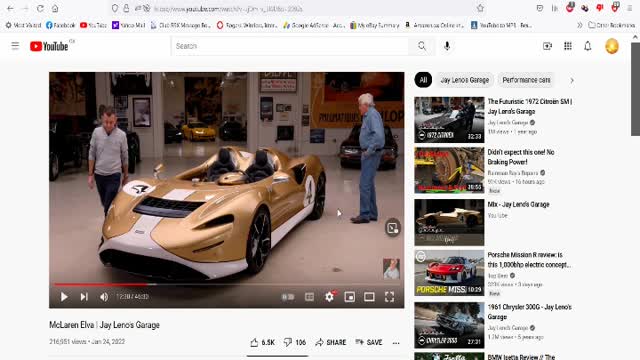 Social engineering on Leno's garage