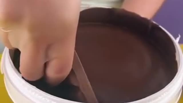 Nutella Bucket & Dairy Milk Chocolate Mixing ASMR I Satisfying