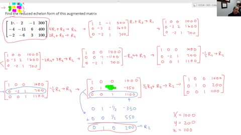 Reduced Row Echelon Form for Matrices