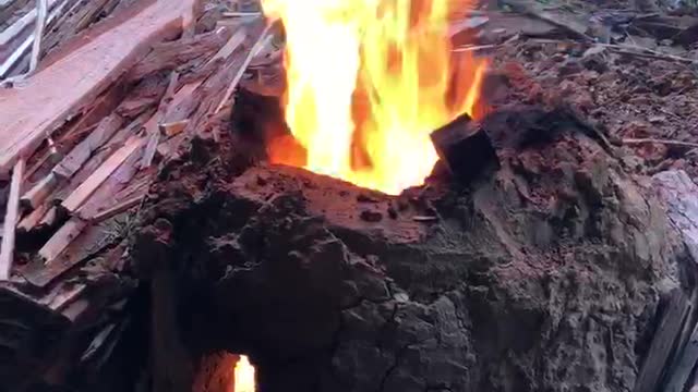 土窯 Fire 🔥 using the earth