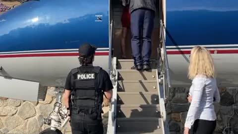 Look which CELEBRITY gets led off AIRPLANE in HANDCUFFS!