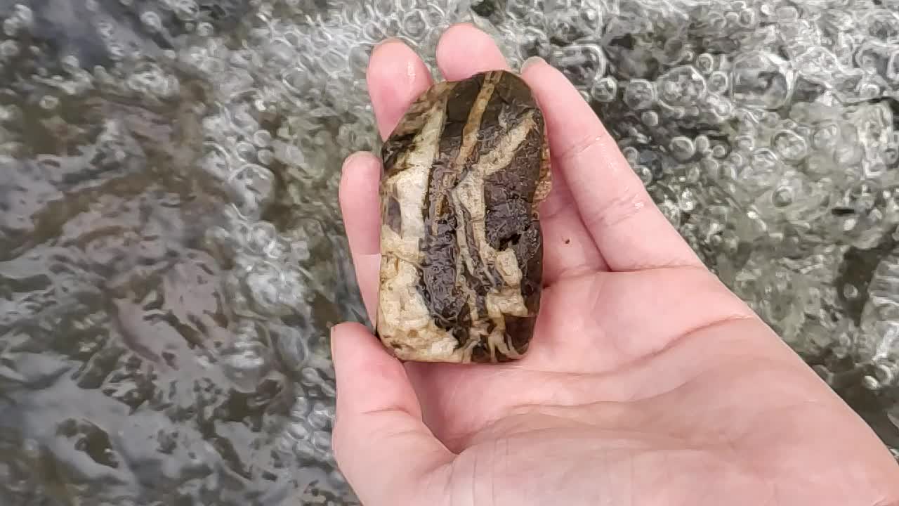 Found a rock look like bacon. 🥓