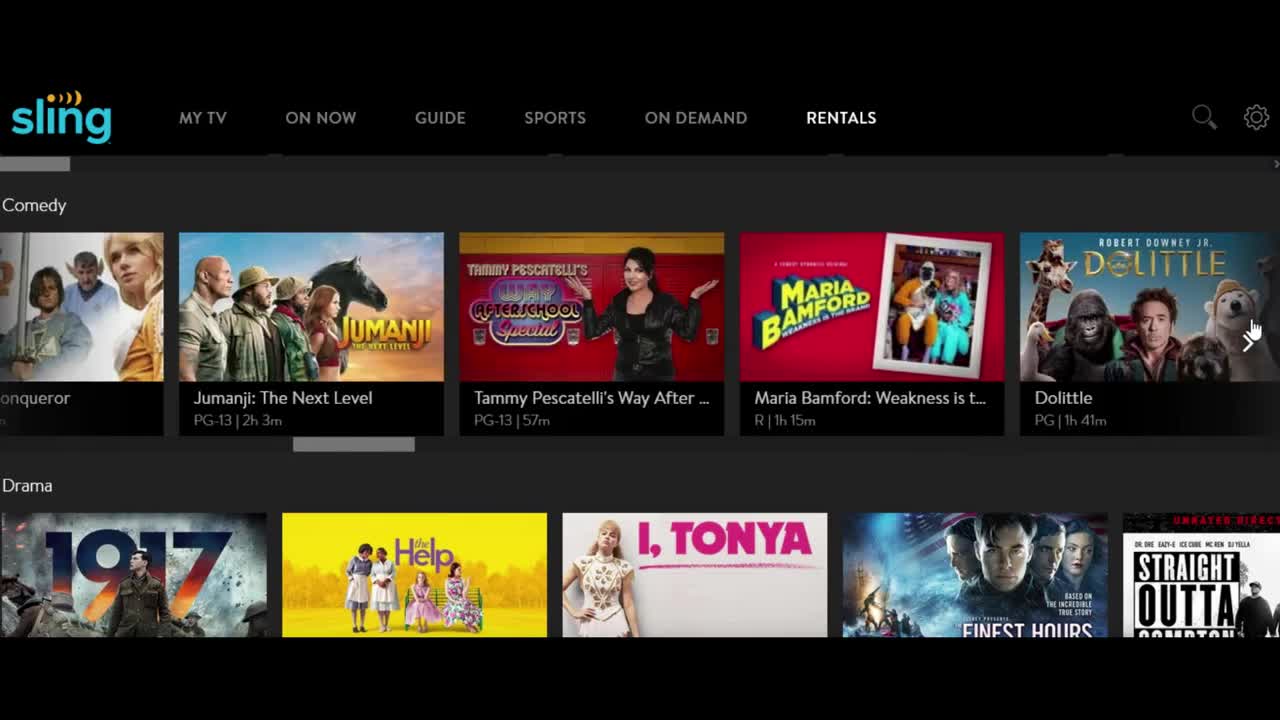 Sling TV On Demand Streaming Preview