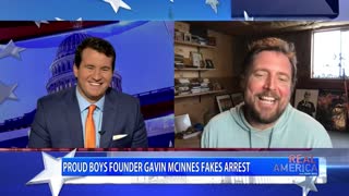 REAL AMERICA -- Alex Stein w/ Owen Benjamin, Gavin McInnes Fakes His Arrest While on Air 9/7/22