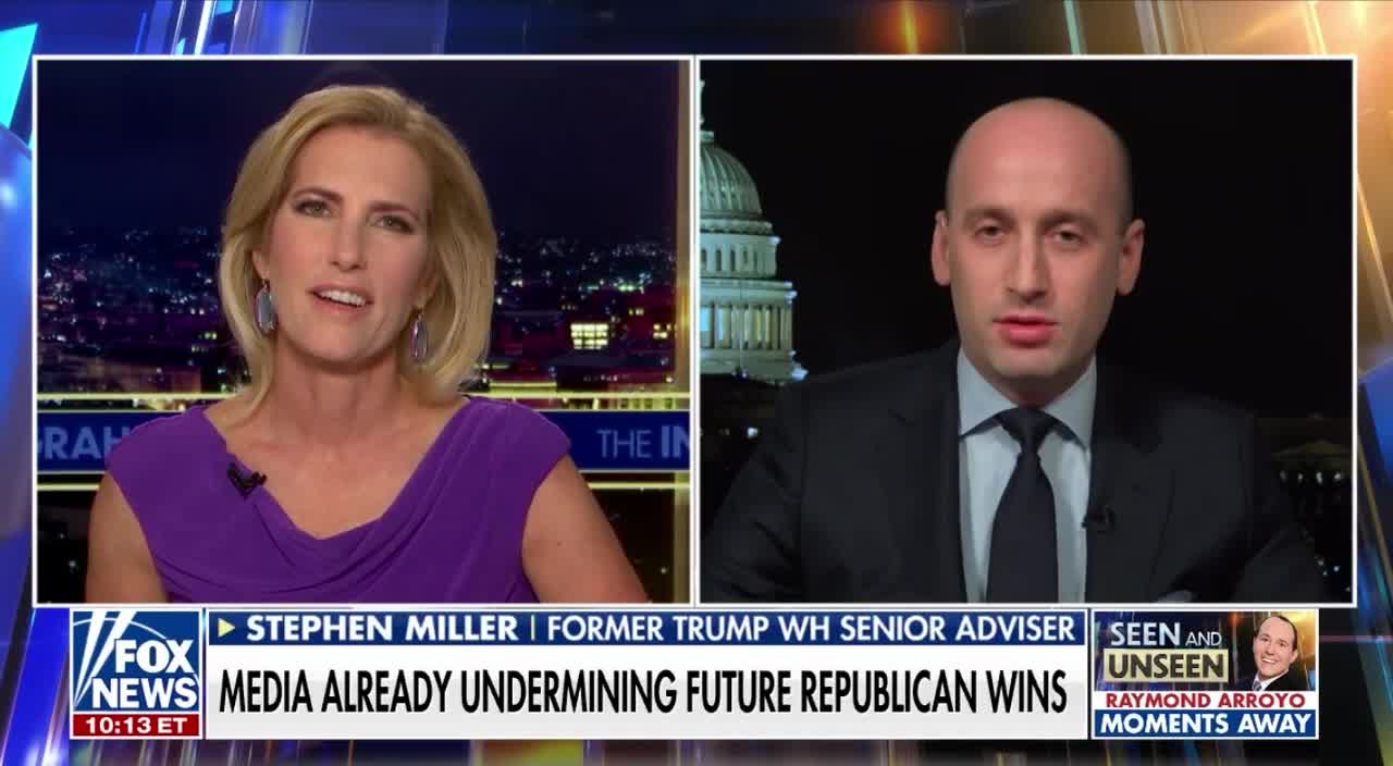 Stephen Miller on Laura Ingraham - (04/12/22)