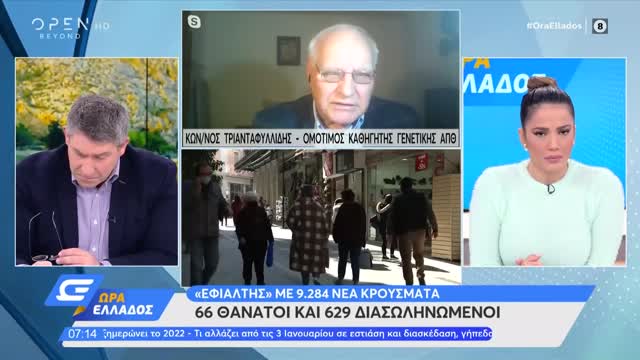 ΜΕ 80% ΔΕΝ ΕΧΟΥΜΕ ΑΝΟΣΙΑ ΑΓΕΛΗΣ-ΤΙ ΛΕΝΕ ΡΕ ΤΑ ΑΤΟΜΑ-ΤΡΙΑΝΤΑΦΥΛΛΙΔΗΣ.