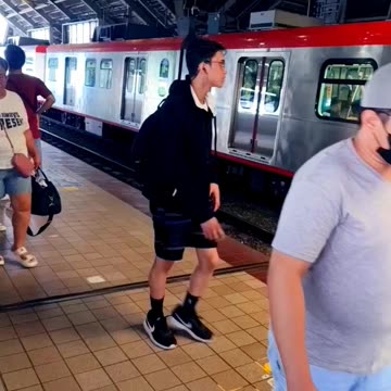 Rect MRT Station in Metro Manila