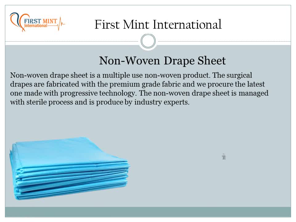 Non-Woven Drape Sheet Suppliers, Wholesaler, Dealers, Exporters