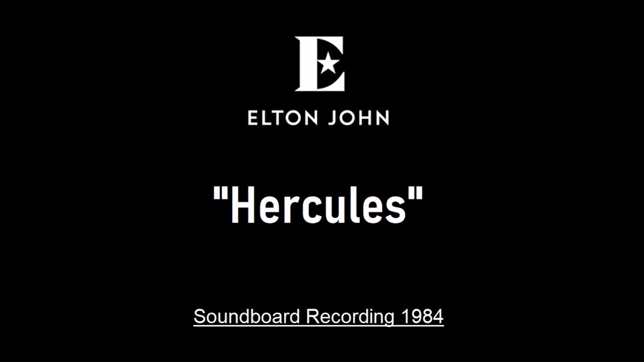 Elton John - Hercules (Live in Sydney, Australia 1984) Soundboard