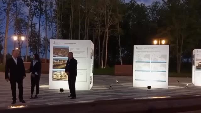 Putin visited the Museum and Historical Park "Island of Forts" in Kronstadt on Saturday evening
