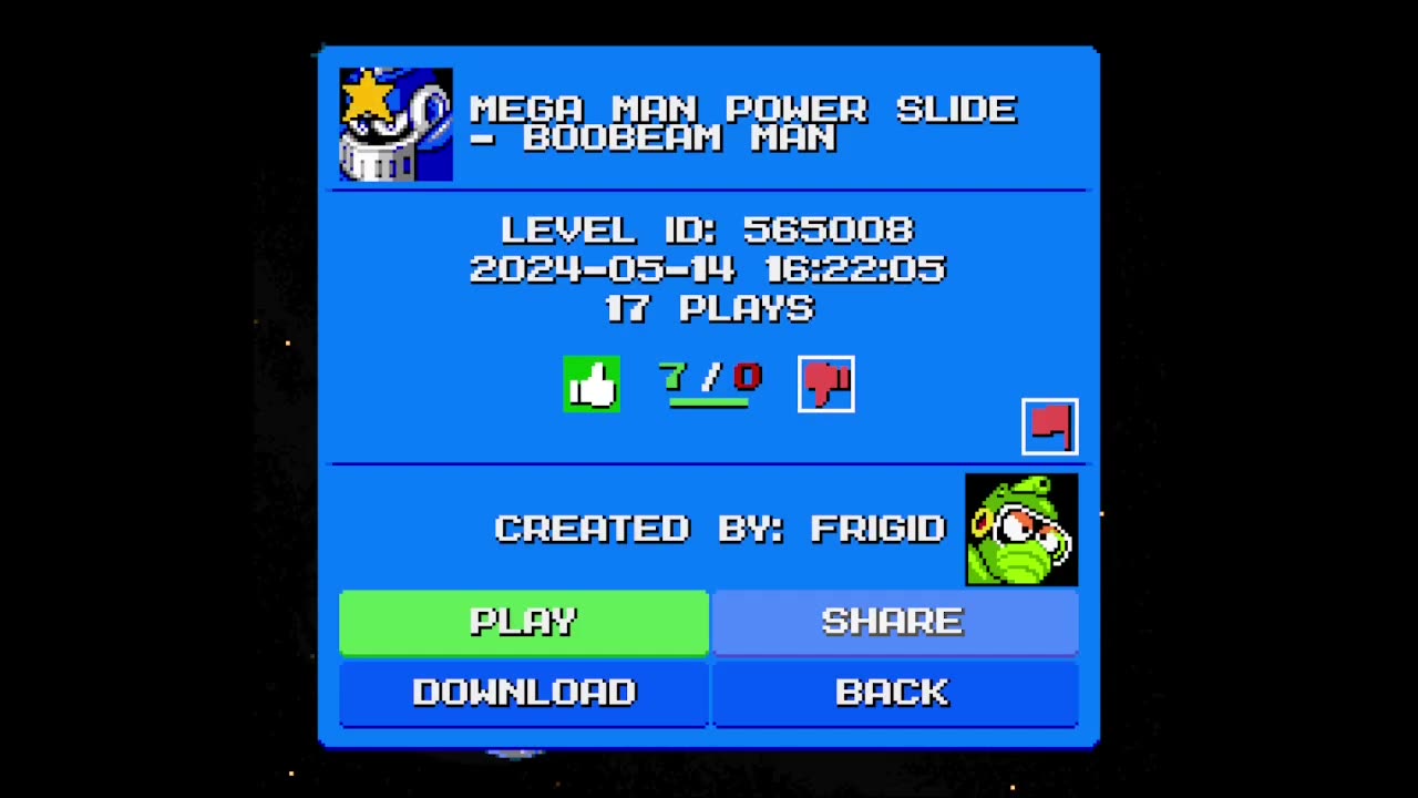 Mega Man Maker Level Highlight: "Mega Man Power Slide - Boobeam Man" by Frigid