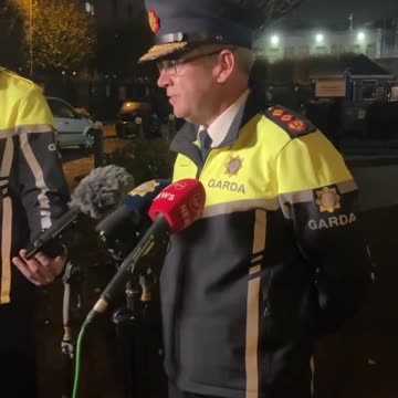 Irish Garda commissioner Drew Harris is condemning the "disgraceful scenes" in Dublin.