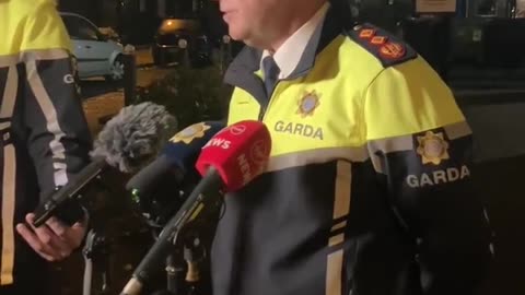 Irish Garda commissioner Drew Harris is condemning the "disgraceful scenes" in Dublin.