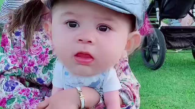 Tiktok effect on a babys head😂