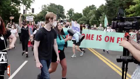 Pro-Lifers Confront Lizard People Protest Outside Supreme Court!!!