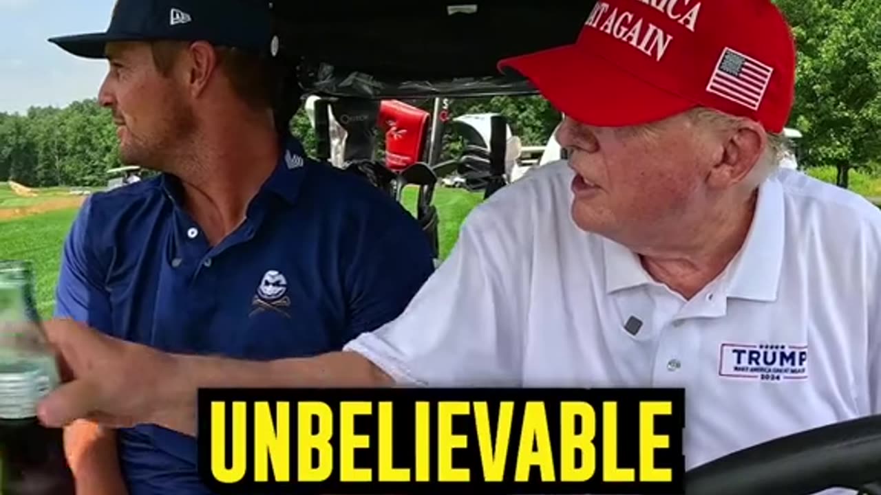 President Trump on the golf course