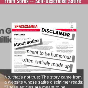 Fact Check: ABC Debate Moderators Did NOT Get Million-Dollar Payments From Soros -- Satire Label