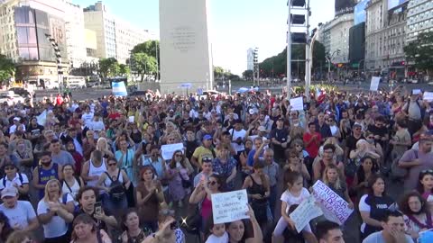 Marcha en contra del pase sanitario en Argentina: 8 de enero de 2022 ( 6 )