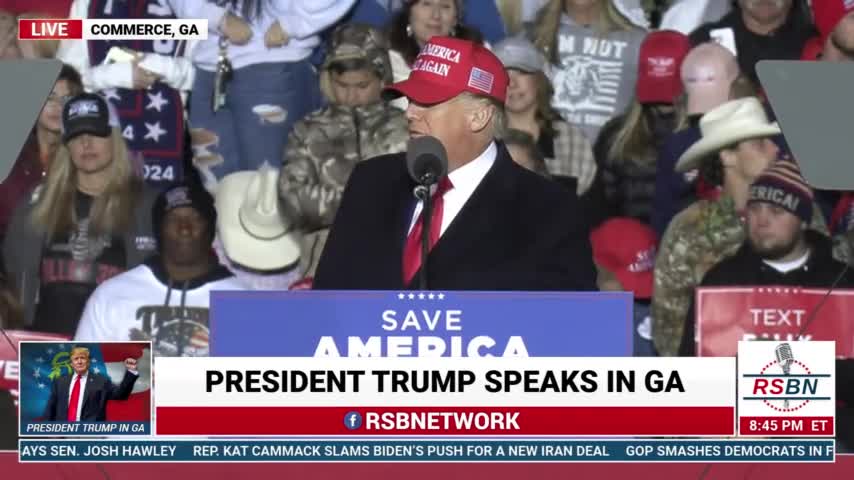 President Trump speaks on Trump Rally in Georgia (Mar 26)