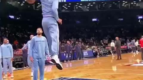 Dunk Slow Motion Ja Morant Pre Game NBA