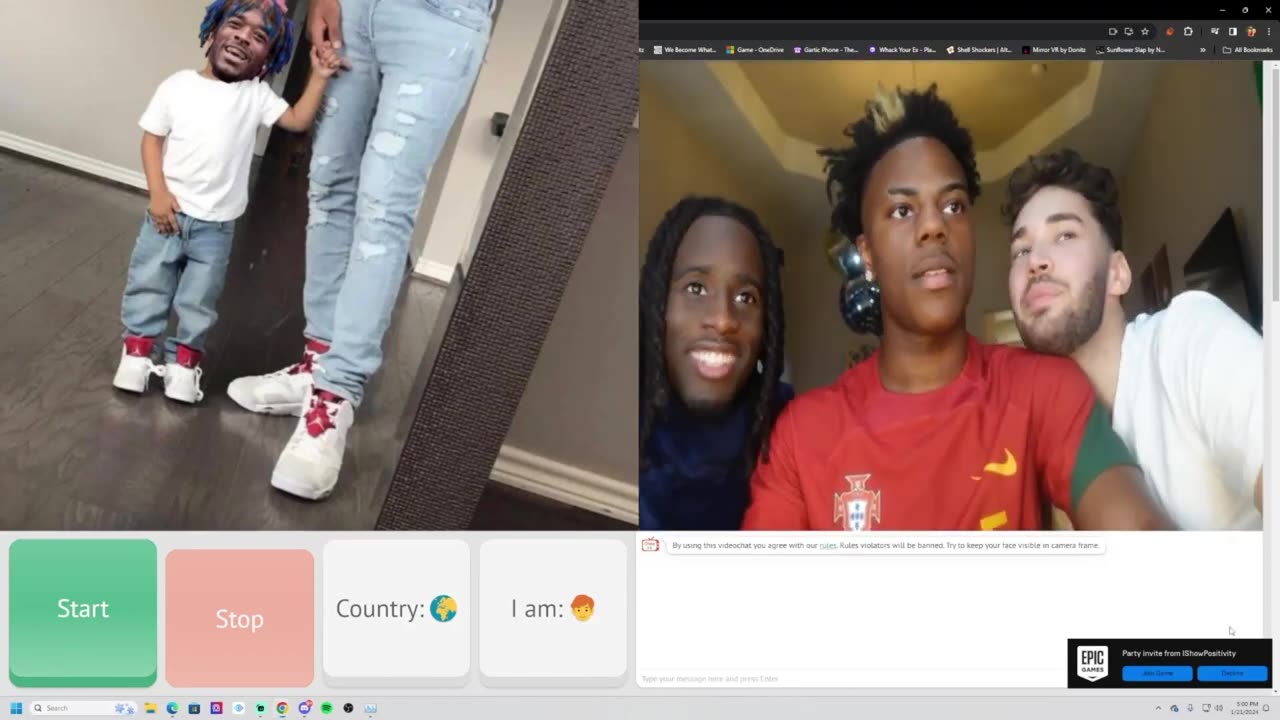 IShowSpeed, KAI CENAT & Adin Ross Go On OMEGLE #ishowspeed #kaicenat #adinross #trending