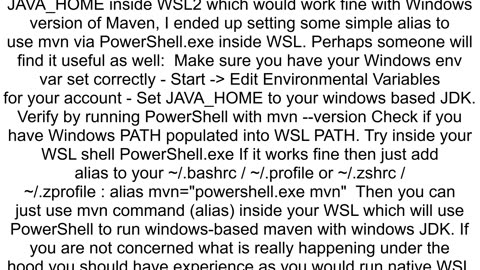 How to set JAVA_HOME from the ubuntu shell on WSL2