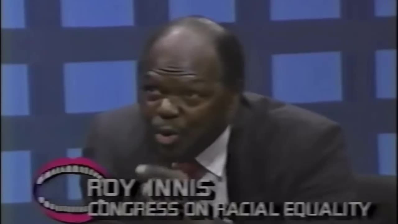 Al Sharpton getting knocked down by Roy Innis