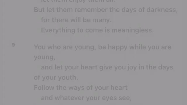 Everything is meaningless