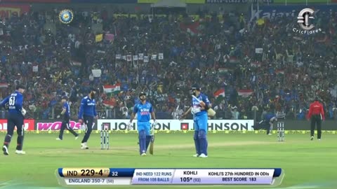 Virat kohli 122 runs