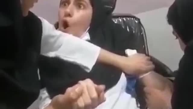 Funny Girl Reaction on COVID Vaccine Injection - Injection Fear