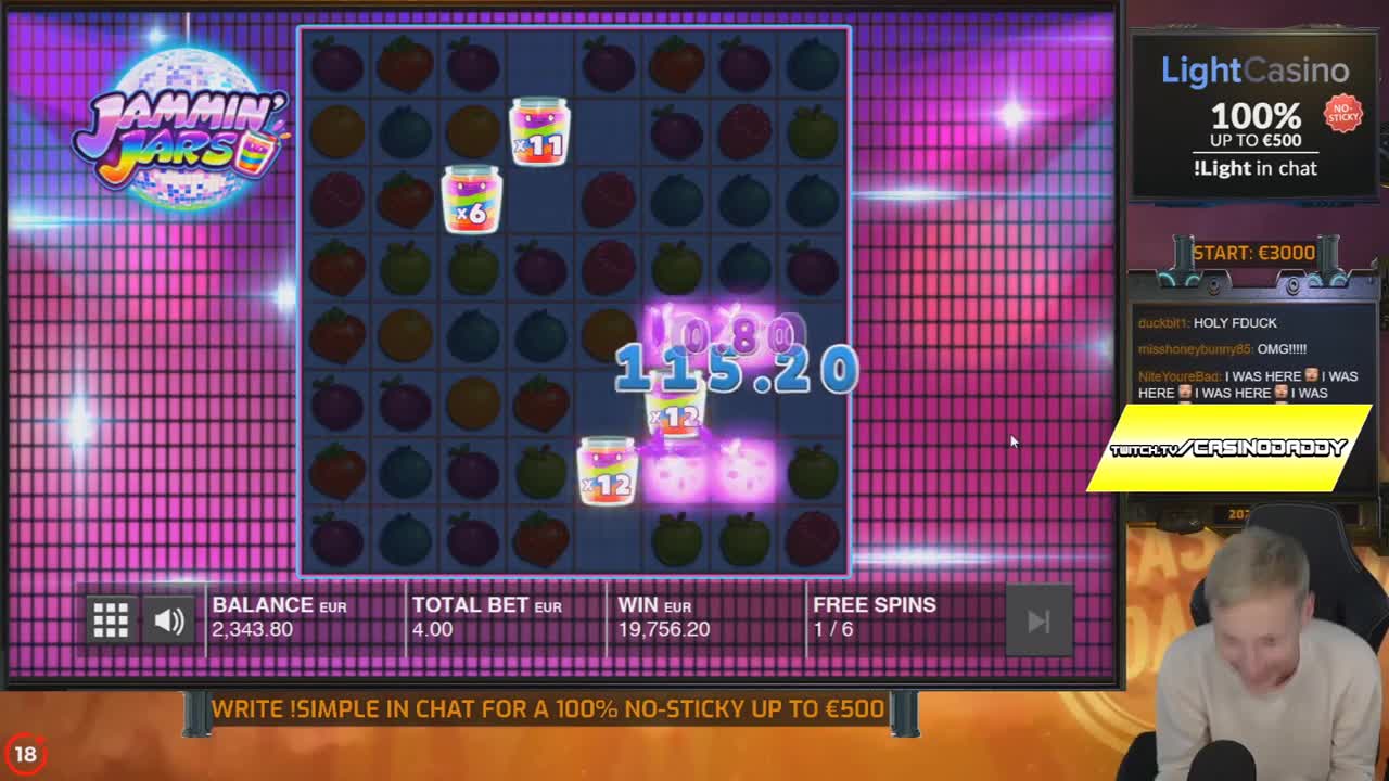 Streamer Record Win x15000 on Jammin Jars - Top 5 Best wins of the week slots