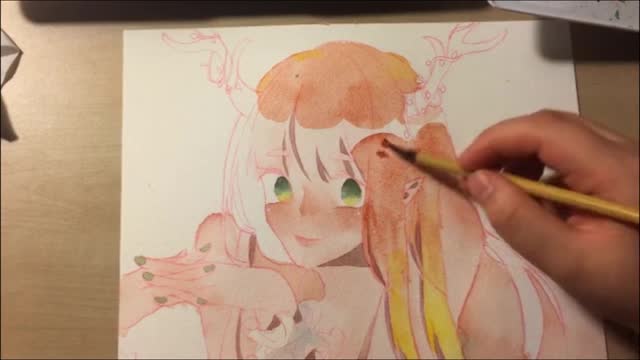 The Painting Of Brown Hair