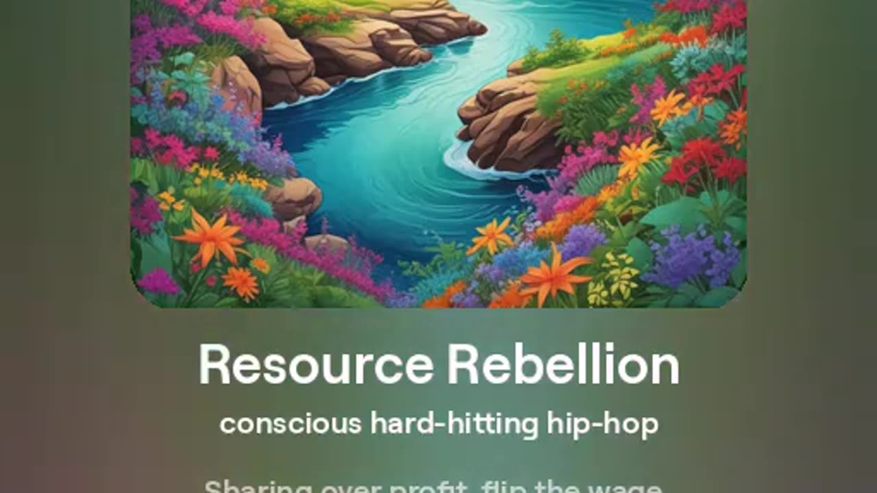 Resource Rebellion (resource-based economy rap song) (version 1)