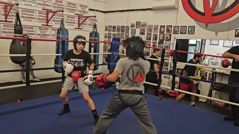 Joey sparring Jimmy 2. 11/5/24