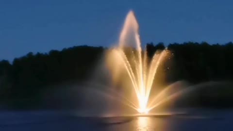 Colorful fountain!