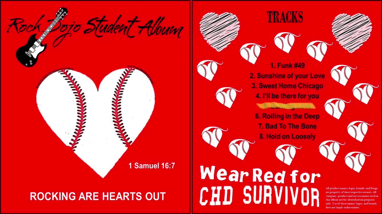 Rock Dojo Student Album #13 “Rocking Are Hearts Out”: Burning Love (Elvis Presley cover) Track 5
