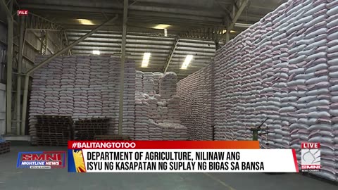 DA, nilinaw ang isyu ng kasapatan ng suplay ng bigas sa bansa