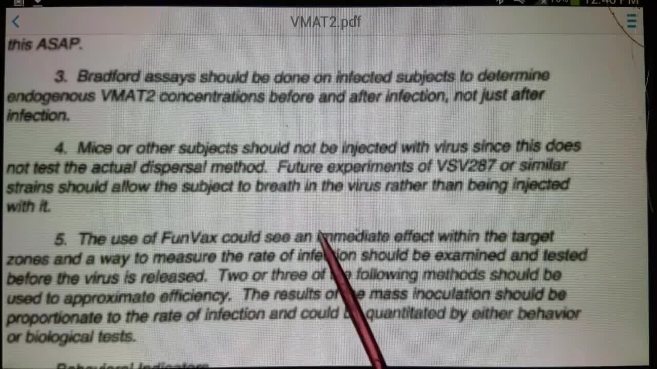 FunVax Virus against "God Gene" VMAT2 - Part 2