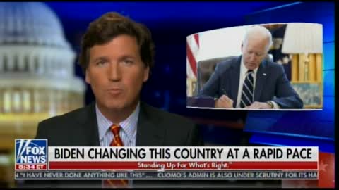 Tucker responded to the angry PC military brass